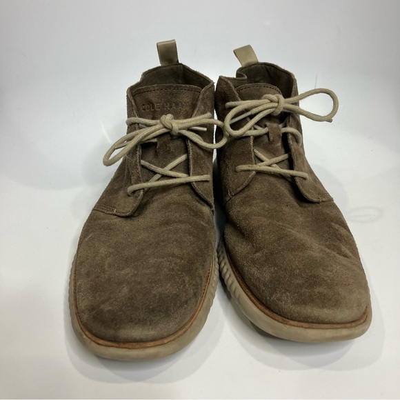 Cole Haan zerogrand‎ suede chukka boots taupe men’s size 10 business casual main image 4